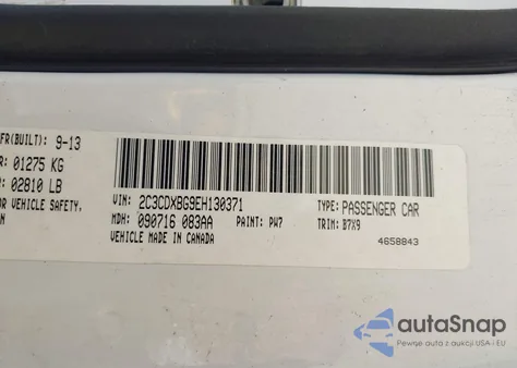 2014 Dodge Charger Se from USA, damaged, VIN 2C3CDXBG9EH130371